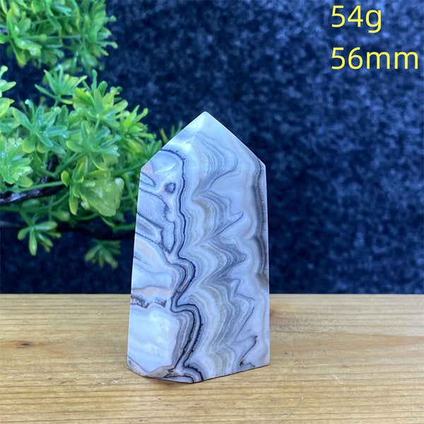 Blue Striped Agate Tower-ToShay.org