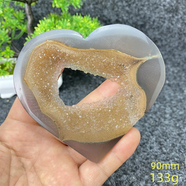 Blue Agate Geode Heart-ToShay.org