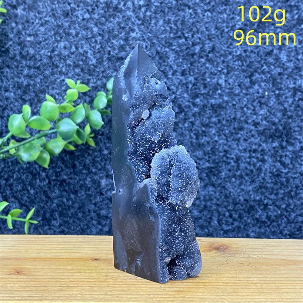 Purple Sphalerite Geode Tower-ToShay.org