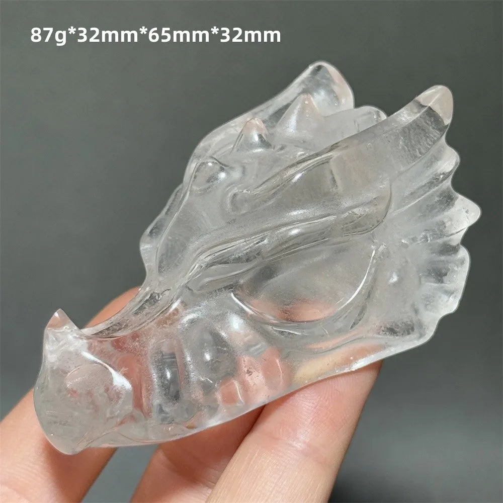 Clear Crystal Dragon Head-ToShay.org
