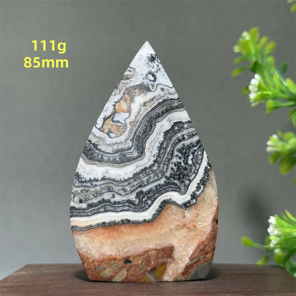 Grey Striped Agate Torch-ToShay.org