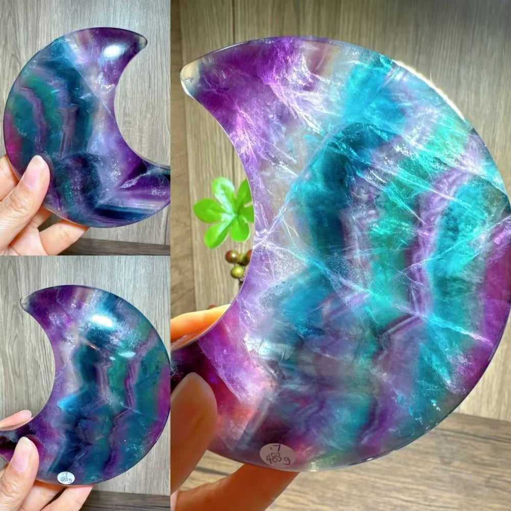 Rainbow Fluorite Moon-ToShay.org