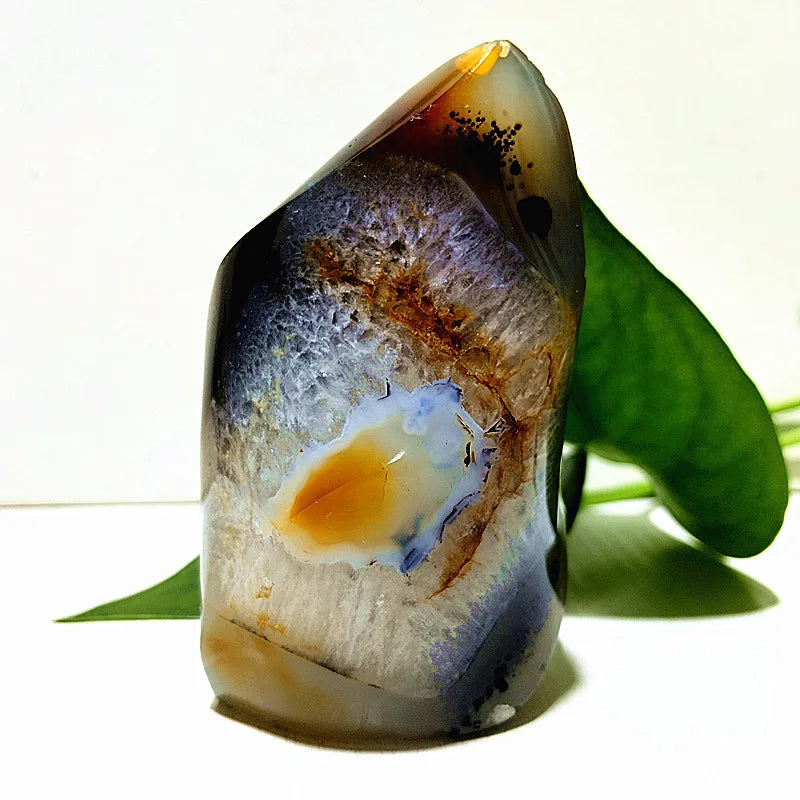 Yellow Moss Agate Flame-ToShay.org