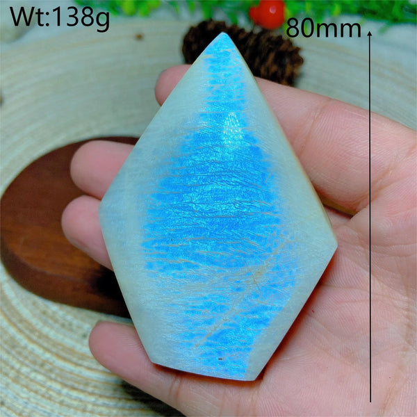 Blue Flash Moonstone Diamond-ToShay.org