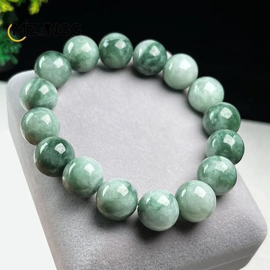 Green Flower Jadeite Bracelet-ToShay.org