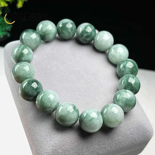 Green Flower Jadeite Bracelet-ToShay.org