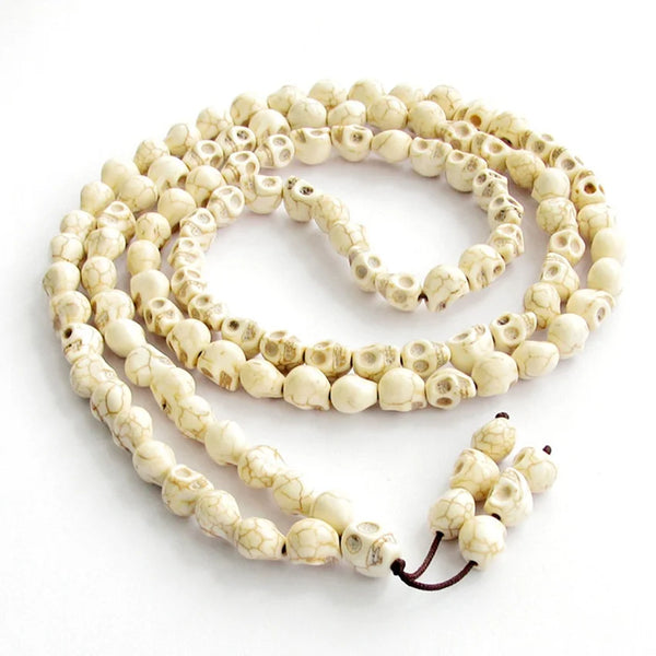 White Turquoise Skull Beads-ToShay.org