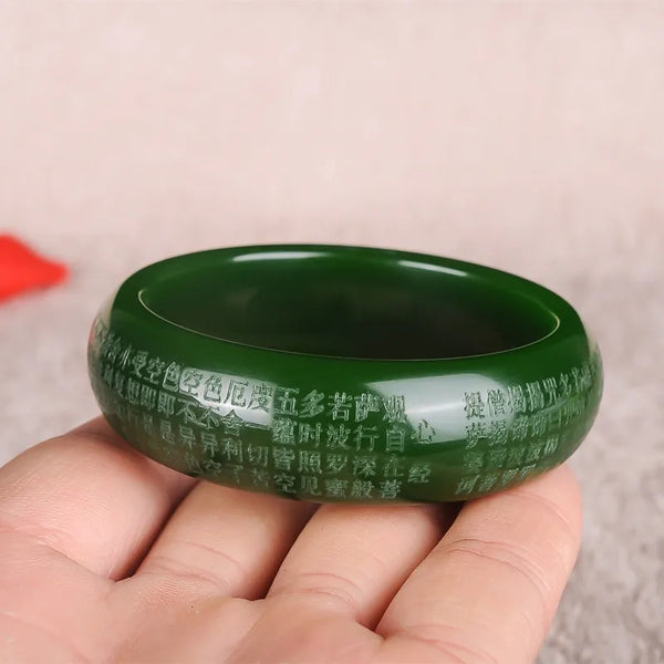 Green Jade Bangle-ToShay.org