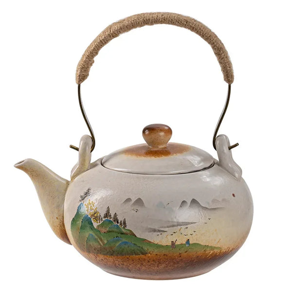 Snow Flower Ceramic Tea Pot-ToShay.org