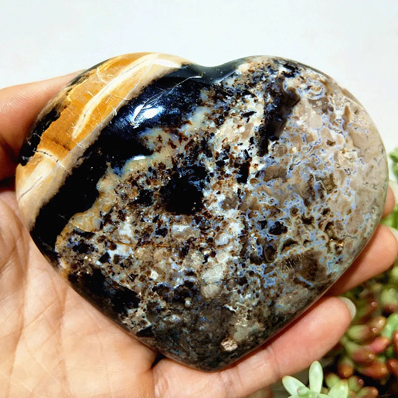 Grey Opal Crystal Heart-ToShay.org
