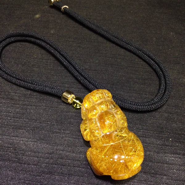 Gold Rutilated Quartz Pi Xiu-ToShay.org