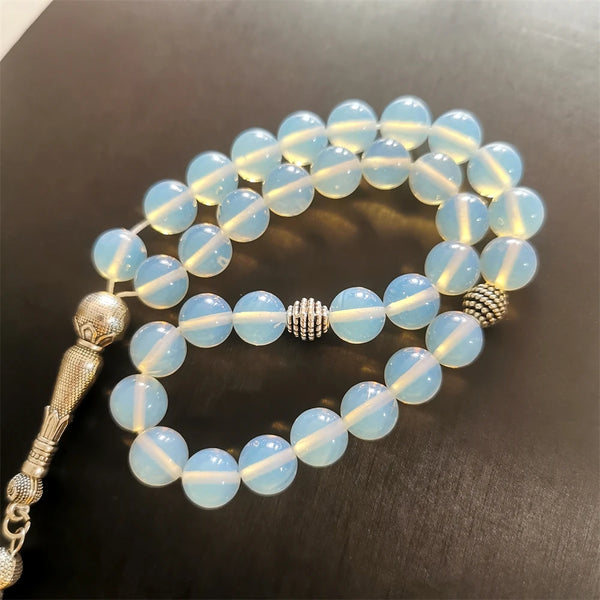 White Opalite Prayer Beads-ToShay.org