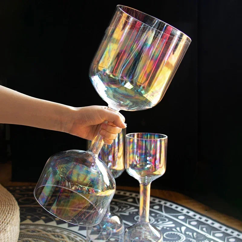 Transparent Crystal Singing Bowl Hand-held Yoga Meditation Singing Bowls Double Headed Sound Healing Percussion Instruments-ToShay.org