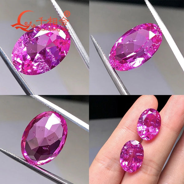 Pink Rose Ruby Faceted Gems-ToShay.org