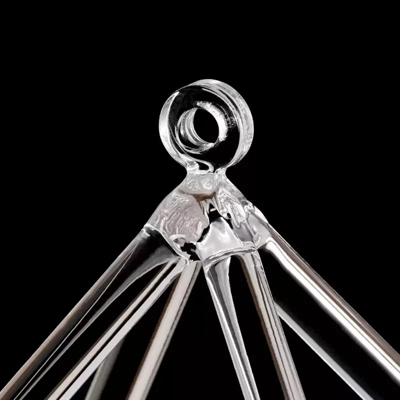 Clear Crystal Singing Pyramid-ToShay.org