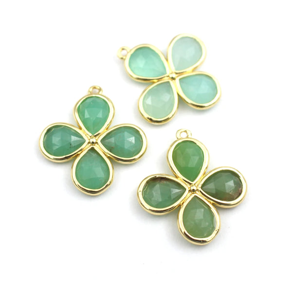 Mixed Crystal Flower Charms-ToShay.org