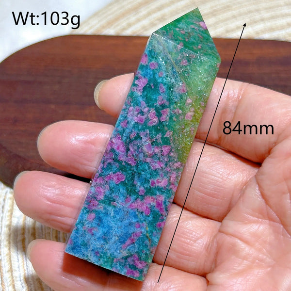 Green Ruby Kyanite Tower-ToShay.org