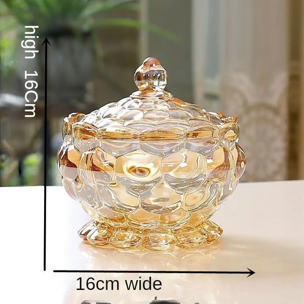 Crystal Glass Candy Jar-ToShay.org
