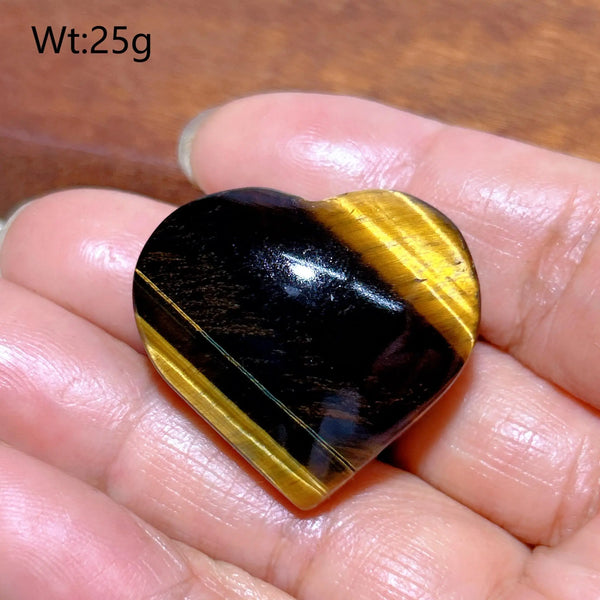 Yellow Blue Tiger Eye Heart-ToShay.org