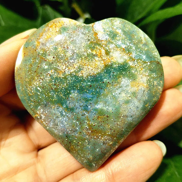 Green Moss Agate Heart-ToShay.org