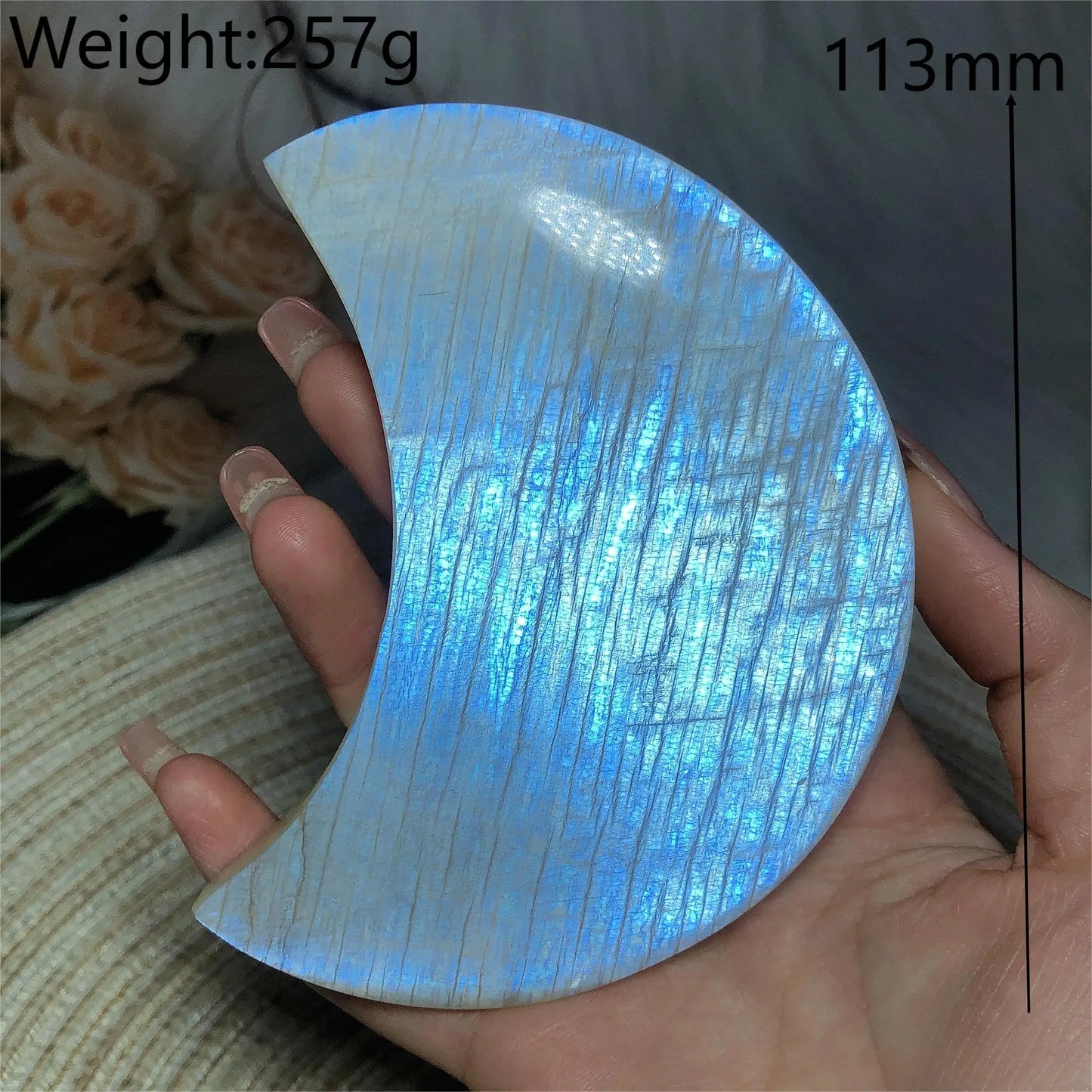Blue Flash Moonstone Moon-ToShay.org