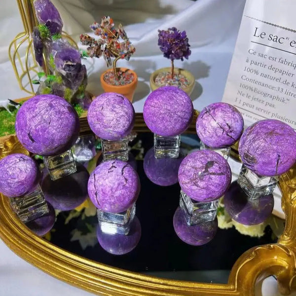 Purpurite Quartz Ball-ToShay.org