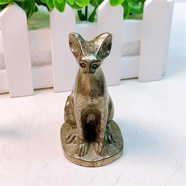 Gold Pyrite Egyptian Cat Statue-ToShay.org