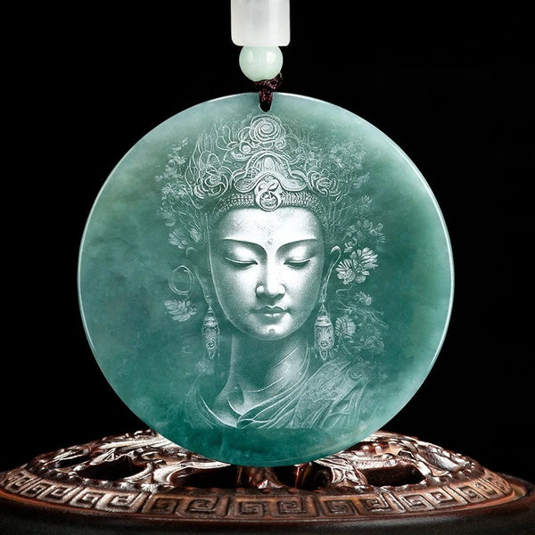 Blue Jadeite Pendant-ToShay.org