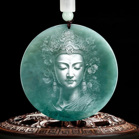 Blue Jadeite Pendant-ToShay.org