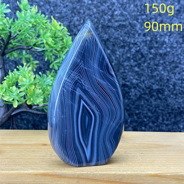 Black Silk Agate Torch-ToShay.org
