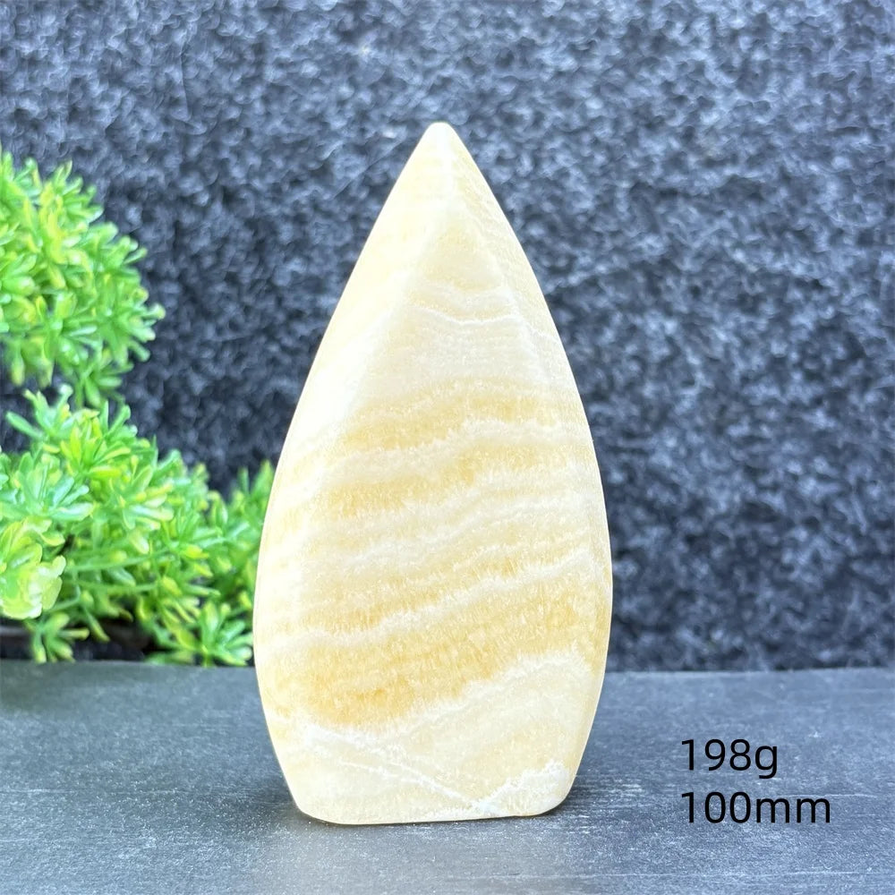 Yellow Striped Crystal Tower-ToShay.org