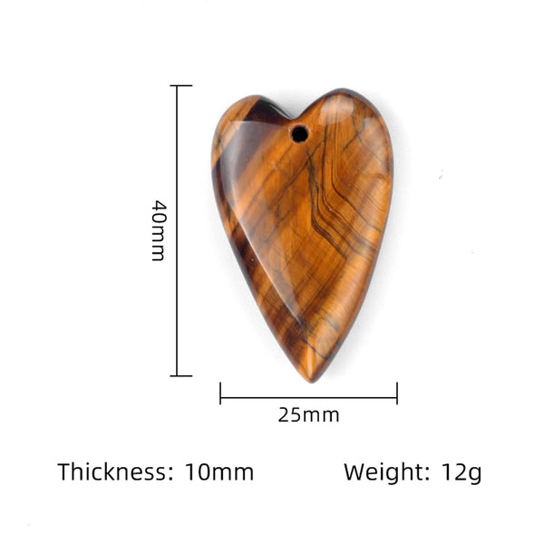 Mixed Crystal Heart Pendant-ToShay.org