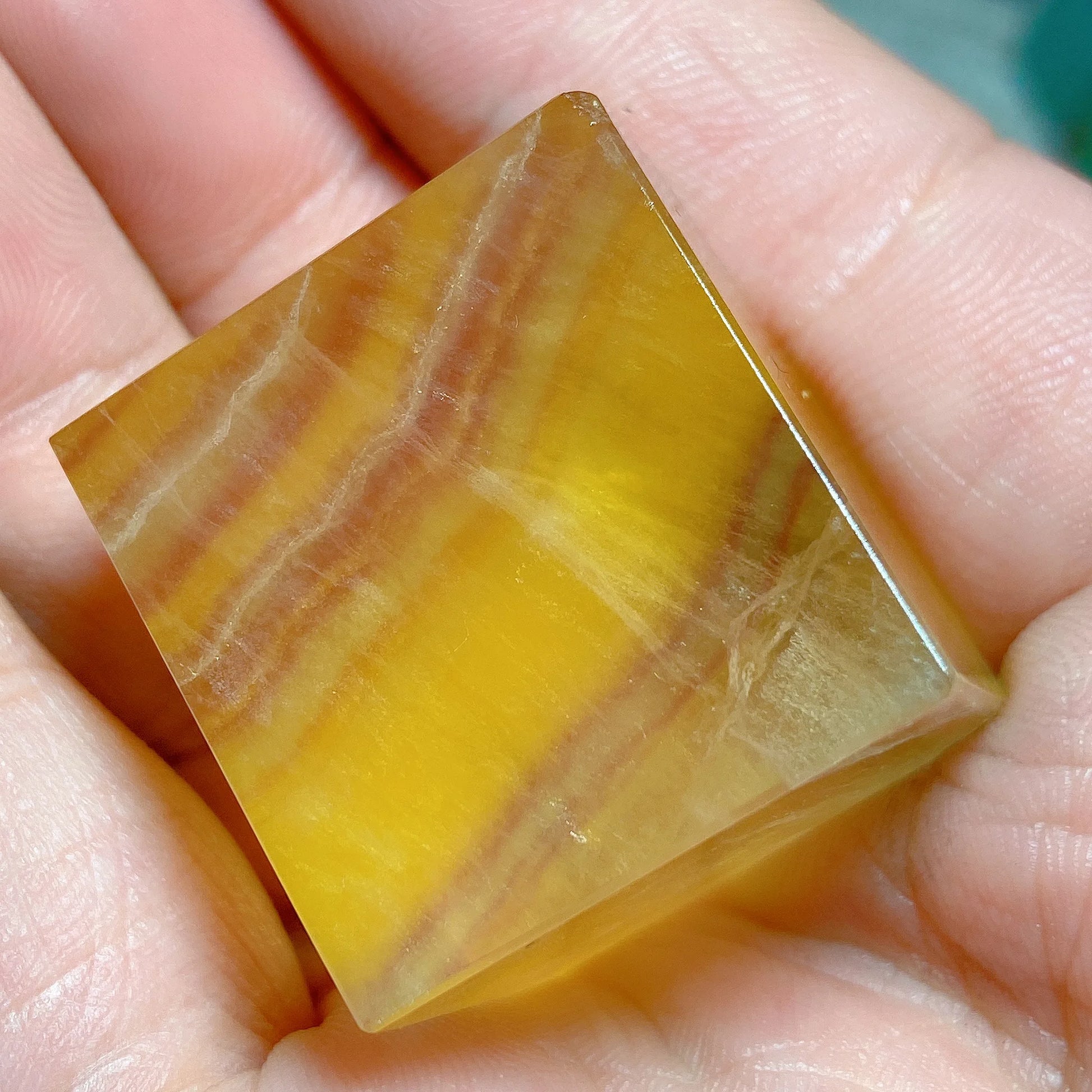 Rainbow Fluorite Cube-ToShay.org