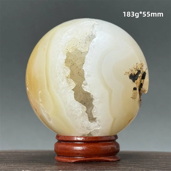 Yellow Quartz Agate Druzy-ToShay.org