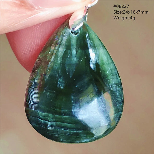 Green Seraphinite Pendant-ToShay.org