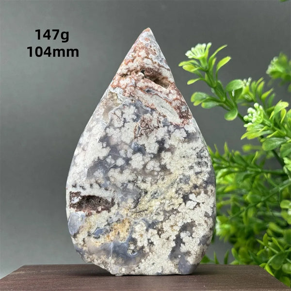 Blue Cherry Blossom Agate Torch-ToShay.org