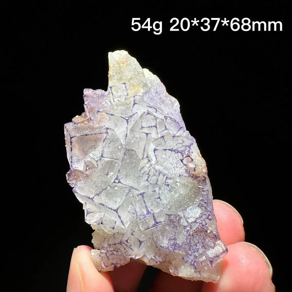 Purple Edge Fluorite Crystal-ToShay.org