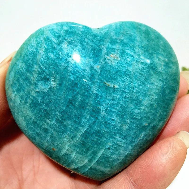 Blue Amazonite Stone Heart-ToShay.org