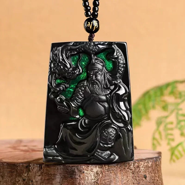 Black Ink Jade Guan Gong-ToShay.org