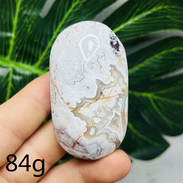 Red Crazy Agate Palm Stone-ToShay.org