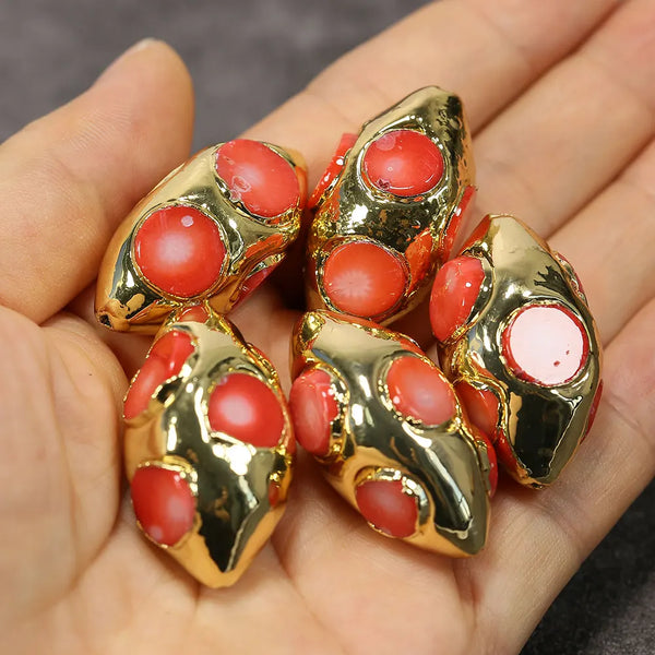 Red Orange Coral Beads-ToShay.org