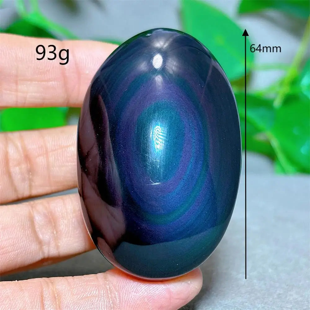 Rainbow Obsidian Palm Stone-ToShay.org