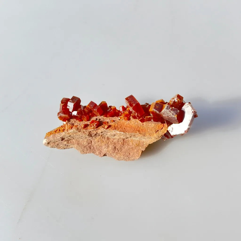 Orange Vanadinite Crystal-ToShay.org