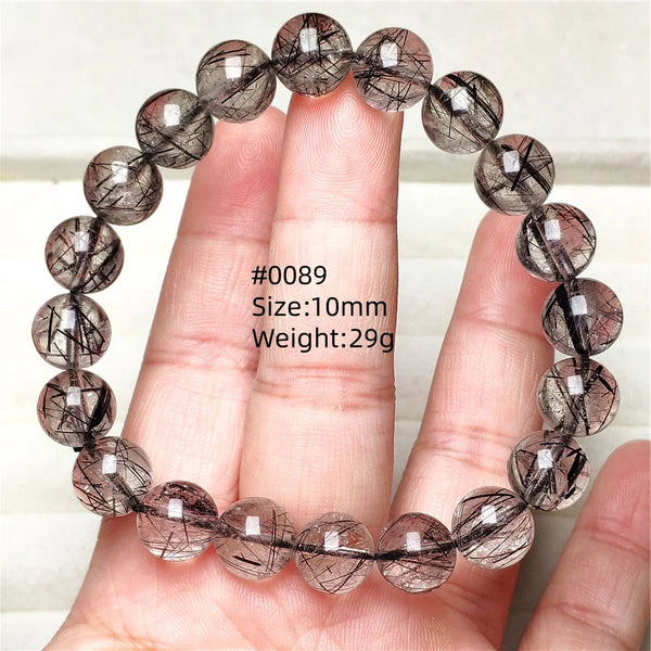 Black Rutilated Quartz Bracelet-ToShay.org