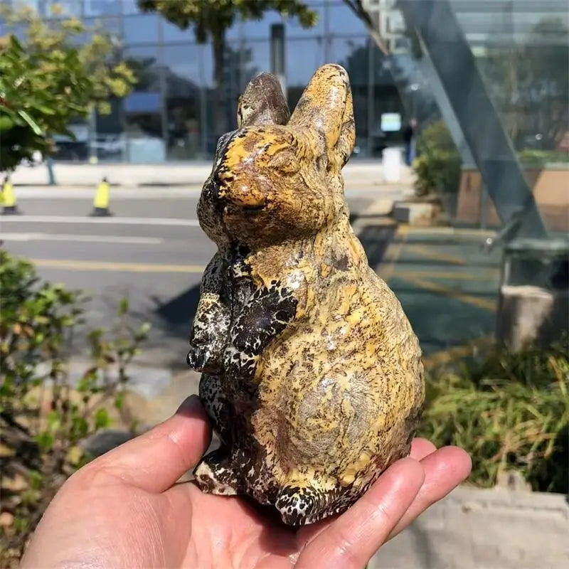 Yellow Pictured Stone Rabbit-ToShay.org