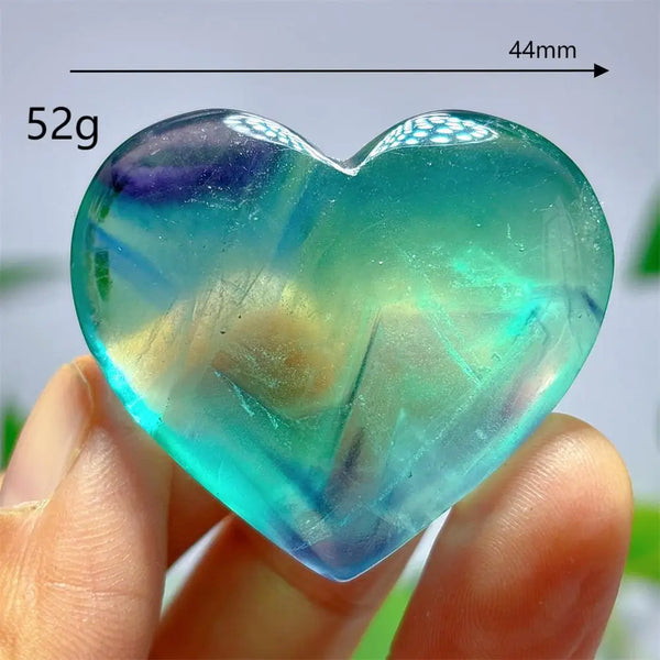 Rainbow Fluorite Heart-ToShay.org