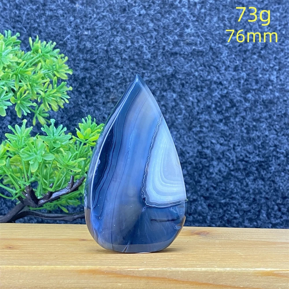 Black Silk Agate Torch-ToShay.org