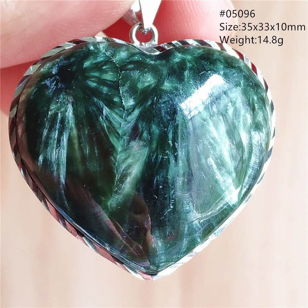 Green Seraphinite Pendant-ToShay.org