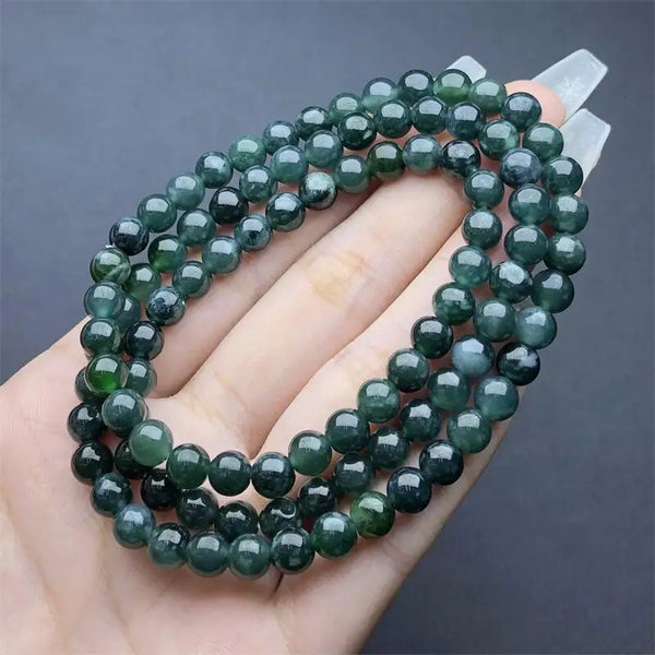 Blue Jadeite Wrap Bracelet-ToShay.org