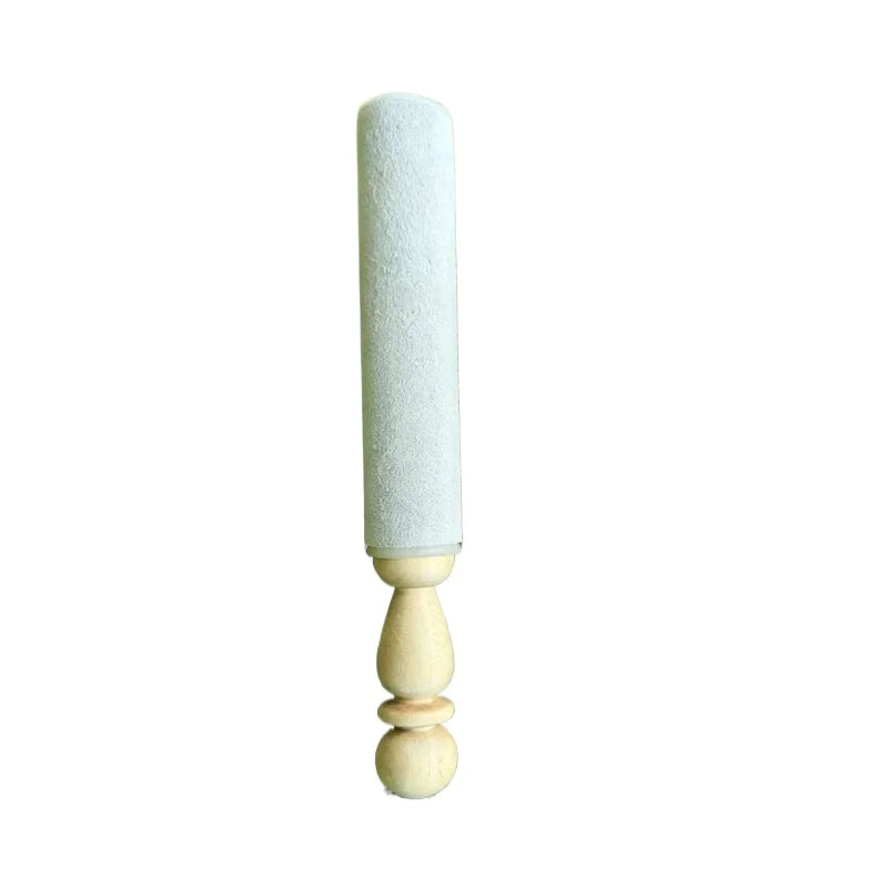 Crystal Singing Bowl Stick Sheepskin Sound Bowl Knocking Stick Wood Handle Singing Bowls Sticks Musical Instrument Accessories-ToShay.org